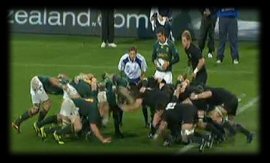 Tri Nations New Zealand vs South Africa scrum